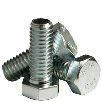 1/4"-20 x 6-1/2 Partially Threaded Hex Bolts A307 Grade A Coarse Zinc Cr+3 (430/Bulk Pkg.)