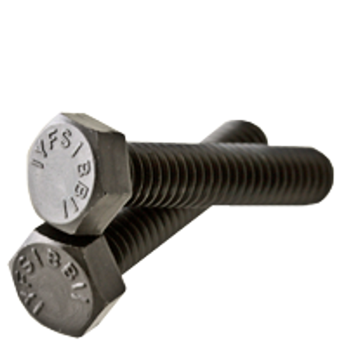 1/4"-20 x 1-1/4" Fully Threaded Grade 5 Hex Tap Bolts Med. Carbon Zinc Cr+3 (100/Pkg.)