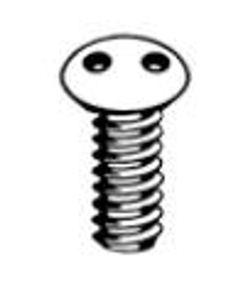 M3.5-0.6 X 25 Oval "Snake Eyes" Spanner Machine Screw, 18-8 Stainless Steel (100/Pkg.)