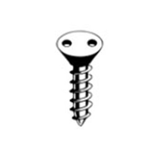 #4 X 3/4 Flat Head, Type A, "Snake Eyes" Spanner Sheet Metal Screw, 18-8 Stainless Steel (100/Pkg.)