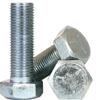 7/16"-14 x 2-1/4" Partially Threaded Hex Cap Screws Grade 5 Coarse Med. Carbon Zinc CR+3 (350/Bulk Pkg.)