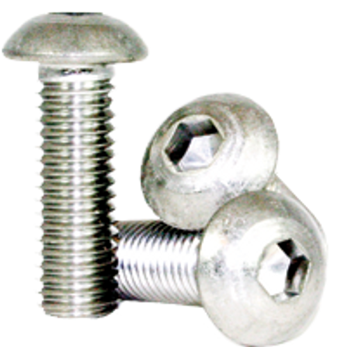 #10-24 x 3/8" Fully Threaded Button Socket Caps Coarse 18-8 Stainless (2,500/Bulk Pkg.)