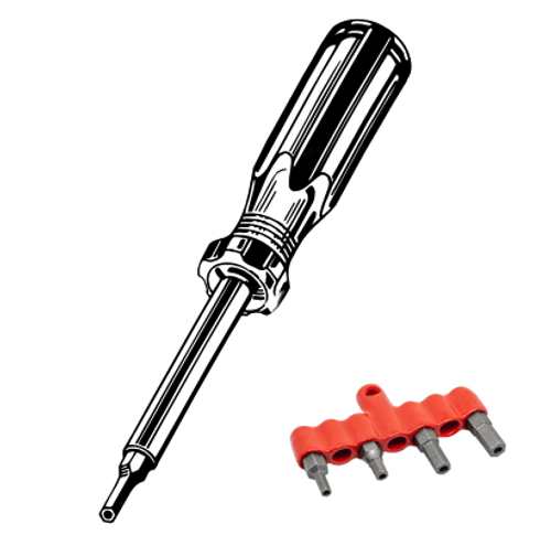 Tamper Resistant Hex Bit Kit w/4 Bits