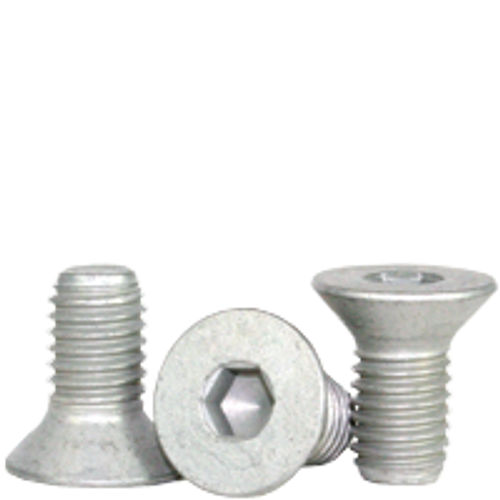 1/4"-20 x 1/2" Fully Threaded Flat Socket Cap Coarse Alloy Mechanical Zinc (500/Bulk Pkg.)