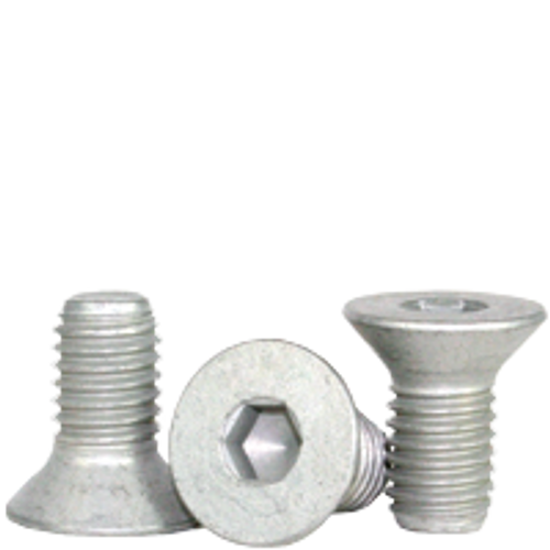 #10-24 x 3/4" Fully Threaded Flat Socket Cap Coarse Alloy Mechanical Zinc (1,000/Bulk Pkg.)