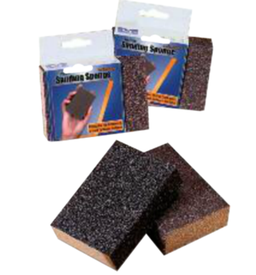 Flexible Sanding Sponges - 3-3/4" x 2-5/8" x 1", Grade: Medium/ Coarse, Grit: 120/80, Mercer Abrasives 280FMC (100/Pkg.)