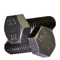 M16-2.00 x 65 mm Fully Threaded Hex Cap Screws 10.9 DIN 933 Coarse Alloy Plain (150/Bulk Qty.)