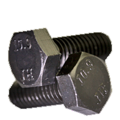M24-3.00 x 55 mm Fully Threaded Hex Cap Screws 10.9 DIN 933 / ISO 4017 Coarse Alloy Plain (65/Bulk Pkg.)