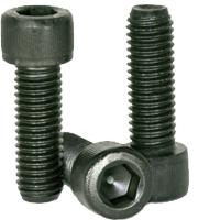3/8"-16 x 1-7/8" Partially Threaded Socket Head Cap Screws Coarse Alloy Thermal Black Oxide (400/Bulk Pkg.)