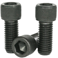 7/16"-14 x 3" Partially Threaded Socket Head Cap Screws Coarse Alloy 1936 Series Thermal Black Oxide (150/Bulk Pkg.)