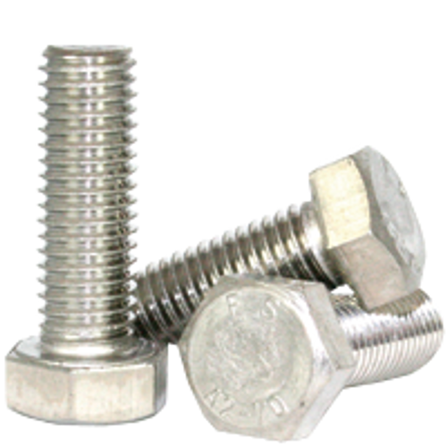 M5-0.80 x 25 mm Partially Threaded DIN 931 Hex Cap Screws Coarse Stainless Steel A2 (2,500/Bulk Pkg.)