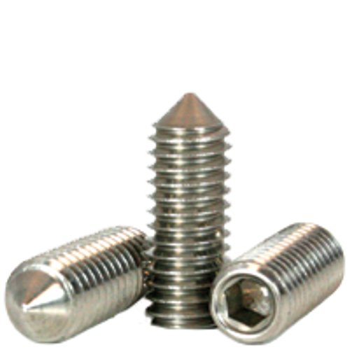 #10-32 x 3/8" Socket Set Screws Cone Point Fine 18-8 Stainless (2,500/Bulk Pkg.)