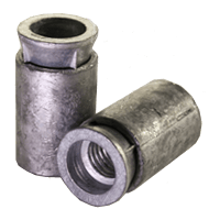3/8"16 Machine Screw Anchor Zinc Alloy Cone/Lead Sleeve w/Tool (50/Pkg