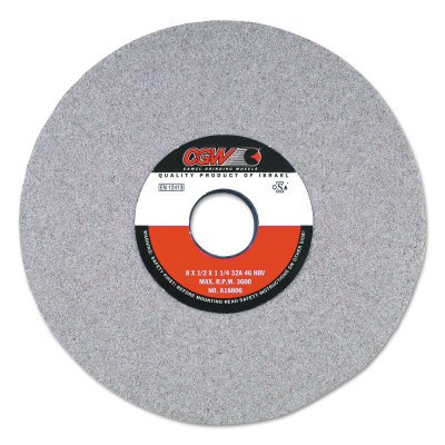 CGW Abrasives Centerless Grinding Wheels, 32A,, 14 X 2, 5" Arbor, 46, H