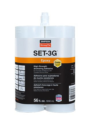 Simpson Strong TieSET3G56, SET3G High Strength Epoxy Adhesive, 56oz (1/Pkg) AFT Fasteners