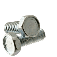 1/4"20x1",(FT) Machine Screw Indented Hex Head Unslotted Coarse Zinc