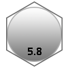 Class 5.8 Bolt Markings