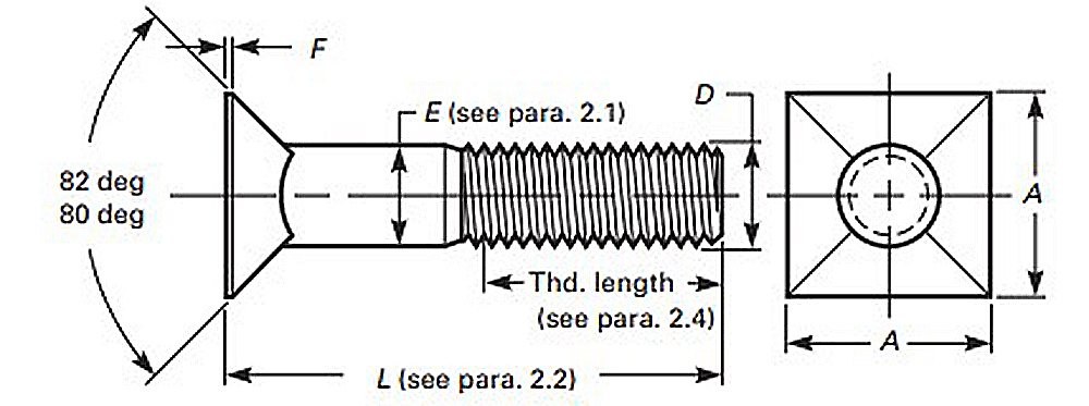 Number 4 Repair Head Plow Bolt Dimensions