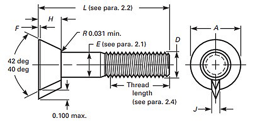 Number 6 Repair Head Plow Bolt Dimensions