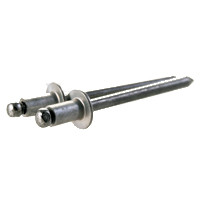 ABS 4-8 1/8 (.376-.500)x0.625 AL5056 / Steel Dome Head Blind Rivet ...