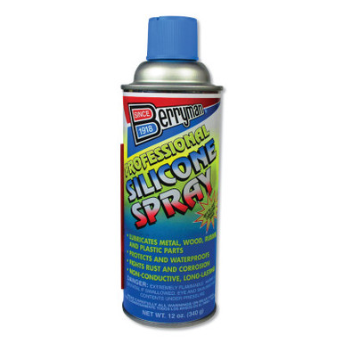  Berryman 1716 Professional Silicone Spray VOC Compliant in All  50 States, 12 Ounce, (Single Unit) : Automotive