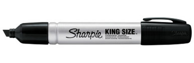 Sharpie King Size Permanent Marker Chisel Tip Red Dozen