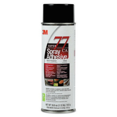3M Hi-Strength Spray Adhesive 90 Inverted Clear 24 Fl Oz Can 