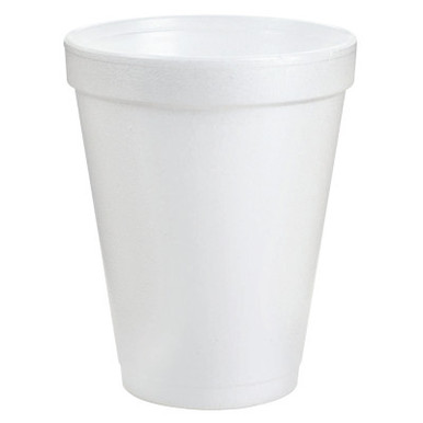 Dart 8J8 White Insulated 8 Ounce Foam Cup, For Hot and Cold