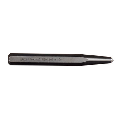 Mayhew Center Punch - Full Finish, 6-1/4 in, 3/8 in tip, Alloy