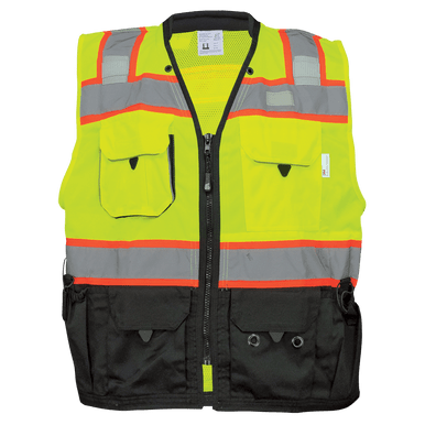 FrogWear HV Premium High-Visibility Surveyors Safety Vest Size 6XL