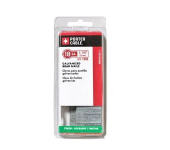 Porter Cable 18 Gauge Straight Coated Brad Nails, 1-1/4