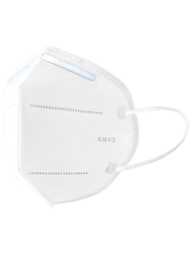 Global Glove NW-KN95 Lightweight Disposable KN95 Filtration Face Mask, White, Case of 1,000