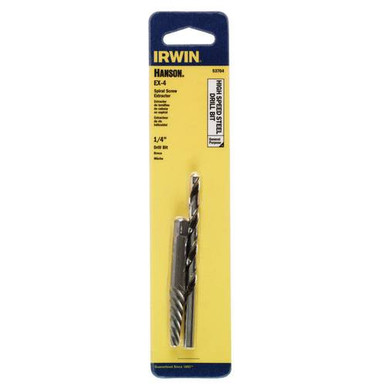 Ex 4 Bit Irwin Hanson® Spiral Extractor (EX-4) & Drill Bit (1/4