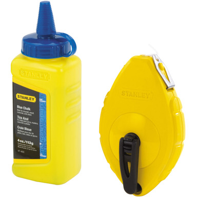 Stanley Products FatMax Chalk Line Reel and Chalk 3 Piece Set, 100