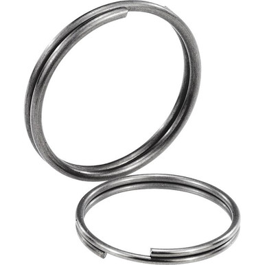 Kipp Pin Retaining Key Ring, D=23 mm, Stainless Steel, (10/Pkg