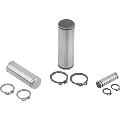 Kipp Hinge Pin w/Retaining Ring, D=10, L=25, Steel, (10/Pkg.), K0007 ...