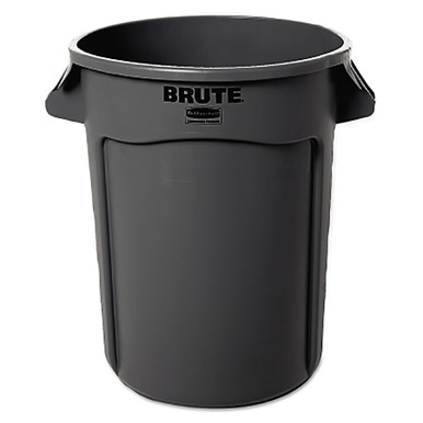 Rubbermaid FG265500GRAY BRUTE 55 Gallon Gray Round Trash Can