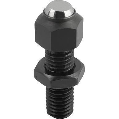 Kipp Self-Aligning, Adjustable, Form C, Flattened Ball, Smooth, M16, B ...