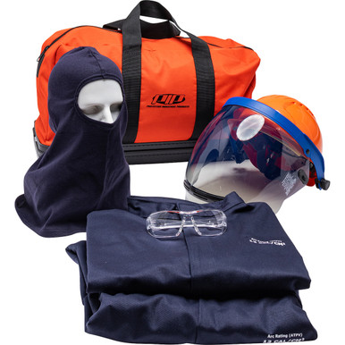 PIP PPE 2 Arc Flash Kit - 12 Cal/cm2-Navy Blue/Large #9150-52810T/L ...