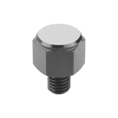 Kipp Self Aligning Pads, Style D, M10, External Thread, Flattened Ball ...