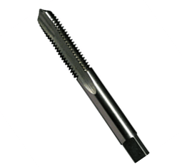 8-32 HSS Type 24 Bright Finish Straight Flute Hand Tap - Plug (Qty