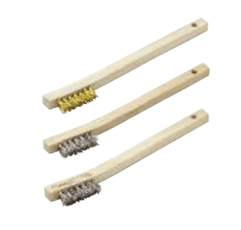 6-7//8/" Stainless Steel Wire Scratch Brush Welders Toothbrush Wooden Handle