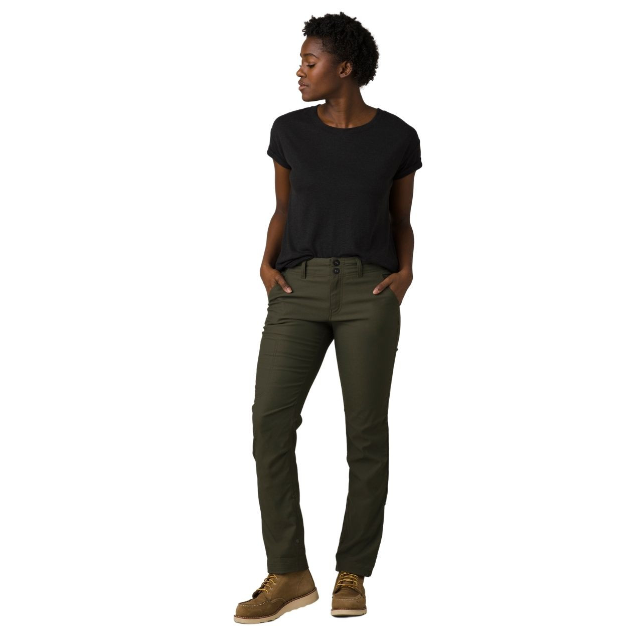 Prana Hiking Capris: Evergreen