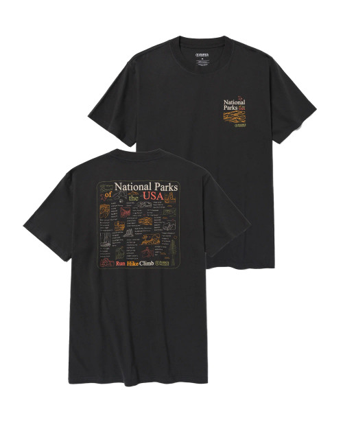 National Park Naturalist Checklist Relaxed T-Shirt - Vintage Black