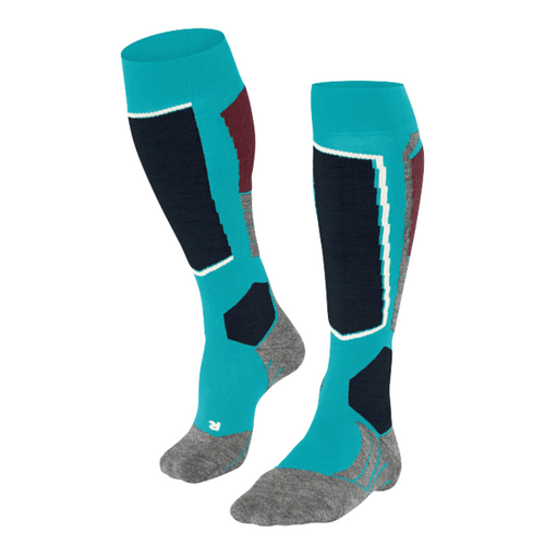 Falke SK4 Advanced Women Skiing Knee-High Socks - Peacock Blue Falke SK4 Advanced Women Skiing Knee-High Socks - Peacock Blue