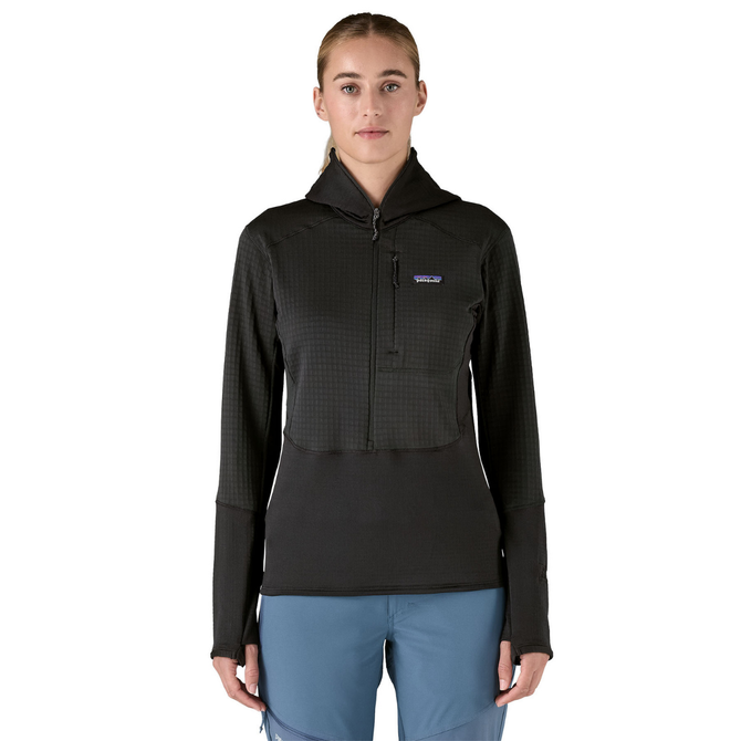 Patagonia Women's R1 Fleece Pullover Hoody - Black