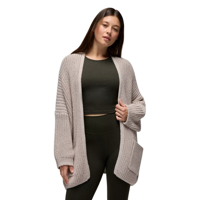 Prana Sunday River Long Cardigan Almond
