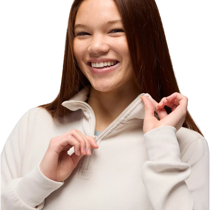 Prana Willow West Half Zip - ALMOND