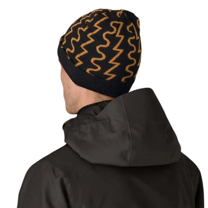 Patagonia PowSlayer Beanie - Fresh Tracks: Black