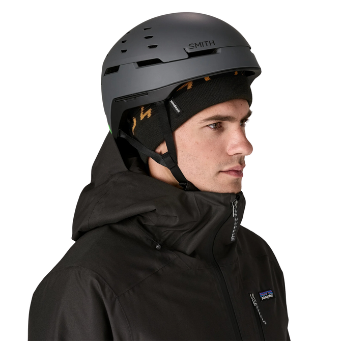 Patagonia PowSlayer Beanie - Fresh Tracks: Black